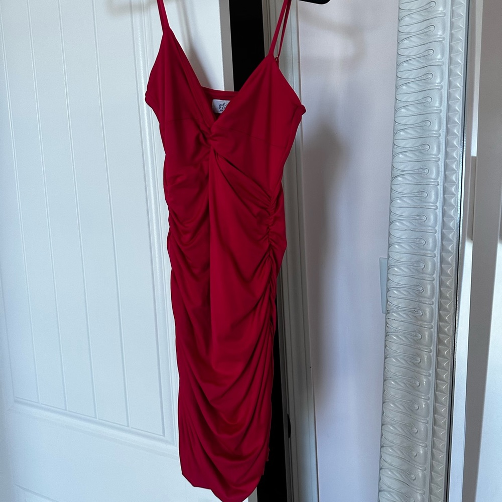 Oh Polly Red Bodycon Mini Dress